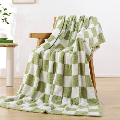 Checkered Blanket - Sage Green