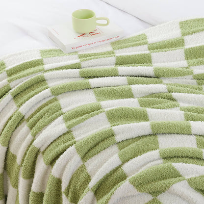 Checkered Blanket - Sage Green