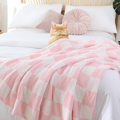 Checkered Blanket - Pink