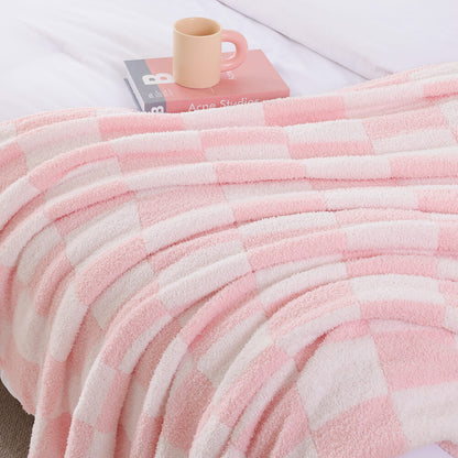 Checkered Blanket - Pink