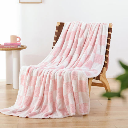 Checkered Blanket - Pink