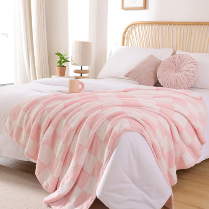 Checkered Blanket - Pink