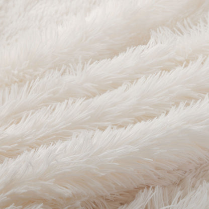 Faux Fur Blanket - Cream White