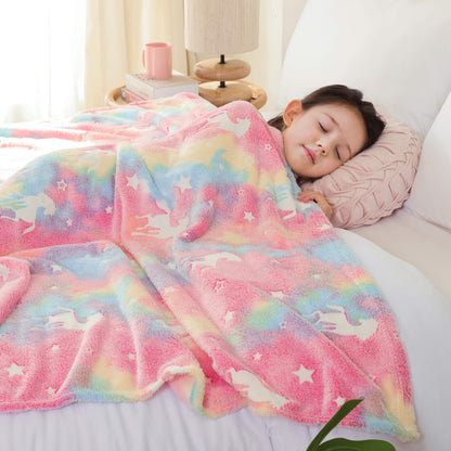 Pony Glow-in-the-Dark Blanket