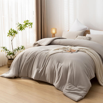 Queen Comforter Set - Oatmeal