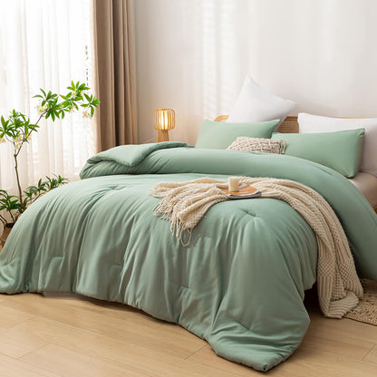 Queen Comforter Set - Sage Green