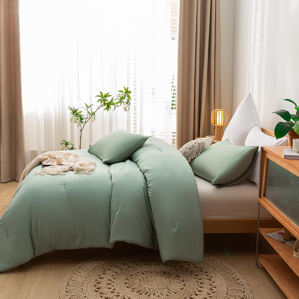 Queen Comforter Set - Sage Green