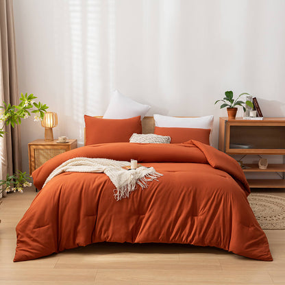 Queen Comforter Set - Terracotta