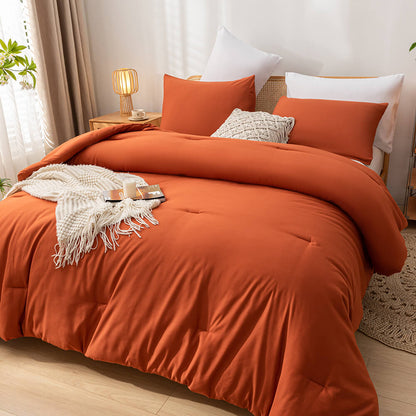 Queen Comforter Set - Terracotta